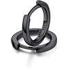 FaithHeart Argento 925 10MM Orecchini Uomo Nero Regalo Ragazze Orecchini a Cerchio Delicato Orecchini Cerchio Piccoli Antiallergico di Alta qualità