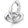 FaithHeart Argento 925 8MM Orecchini Donna Regalo Ragazze Orecchini a Cerchio Delicato Orecchini Cerchio Piccoli Antiallergico di Alta qualità