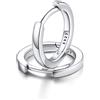 FaithHeart Argento 925 10MM Orecchini Uomo Regalo Ragazze Orecchini a Cerchio Delicato Orecchini Cerchio Piccoli Antiallergico di Alta qualità