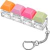 Mabor Tastiera Fidget, Mabor Tastiera Portachiavi Decompressione Tastiera Fidget Clicker Colorato Tasto per Decompressione Consumo Tempo