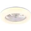 Ventilatore da soffito con led mora bianco Ø45 cm 13w
