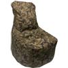 Pouf poltrona sacco layla verde militare 65x65x95 cm
