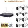 Dahua kit videosorveglianza - Registratore Wi-Fi + 8 Telecamere WiFi - NVR1108HS-W-S2-CE