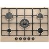 Glem Gas GT755SA Piano Cottura a Gas da incasso 70 cm 5 Fuochi Sabbia