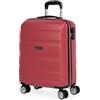 ITACA - Valigia Bagaglio a Mano 55x40x20. Trolley Bagaglio a Mano con 4 Ruote Doppie Girevoli. Valigie Trolley Piccolo da Viaggio Rigide. Materiale ABS Valigia Rigida Resistente e Supe, Colore Corallo