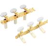heavenlife 2 Pezzi Accordatura Pioli di Chitarra L+R, Macchine Sintonizzatori per Chitarra Classica, Oro Piroli Accordatura per Chitarra Tuning, Pioli di Accordatura per Chitarra