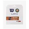 Wilson Luxilon Duo Power Roland Garros, WR830190116 Corda per Racchette da Tennis, Combinazione di ALU Power RG e NXT Power, Rosso/Naturale