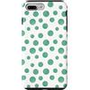 Preppy & Pretty Chic Girl Verde Polka Dot Acquerello Vintage Boho Estetica Bianco Custodia per iPhone 7 Plus/8 Plus