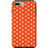 Preppy & Pretty Chic Girl Arancione e Rosa Grande Polka Dot Vintage Boho Estetica Girly Custodia per iPhone 7 Plus/8 Plus