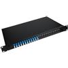 lanview Fibre patch panel 19" 1U - with 12 x LC duplex - Singlemode connectors - Warrant