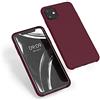 kwmobile Cover per Apple iPhone 11 Custodia - Back Case per Smartphone in Silicone TPU - Protezione Gommata - rosso rabarbaro