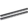HMF 66809-02 Guida rack per armadio server | 2 pezzi | 10 pollici | 9 U | Nero