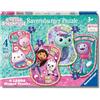Ravensburger - Puzzles Gabby's Dollhouse Pack 4 | Puzzle 3 Años O Más | Puzzles 3 Años O Más De 72 Piezas | Rompecabezas Niños De 70 X 50 Cm | Ravensburger Puzzle