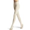 FALKE Family W Ti cotone sostenibile tinta unita 1 pezzo, Collant Donna, Beige Sand Melange 4659, 38-40
