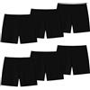 Domee Pantaloncini Shorts Leggings Corti Estivi in Cotone Bambina Pacco da 6, Nero 9-10 Anni (Dimensione del Produttore S)
