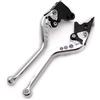 JMOLXURI Leva Freno Leve Frizione Per Moto Per Guzzi Per Breva750 Per BREVA 750 2004-2009 V7 Per Racer Per Stone Per Special V9 Per Bobber Per Roamer 2016 Leve Freno Frizione Moto Freno Frizione(Long silver)