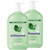 Schauma Schwarzkopf Shampoo 7 erbe (2 x 750 ml), shampoo per capelli dona alla struttura dei capelli una leggera freschezza, shampoo fresco per capelli da normali a rapidi