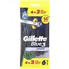 Procter & Gamble SRL Gillette Blue 3 Usa & Getta 4 + 2 Pezzi 6 pz Altro