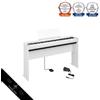 Yamaha Pianoforte digitale YAMAHA P-225 WH bianco 88 tasti set supporto dedicato Yam...