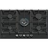 NEFF T27CIQ8S0 Piano cottura a gas, 75 cm, acciaio smaltato, Nero