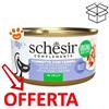 Schesir Cat Adult Filetti di Tonnetto con Cernia - Lattina da 70 Gr - CONFEZIONE RISPARMIO