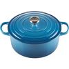 Le Creuset Casseruola Evolution in Ghisa con Coperchio, 28 cm, Blu Marsiglia