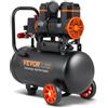VEVOR Compressore d'Aria 18L Portatile Senza Olio Motore 900W Velocità 2800 giri/min per Aerografo Inchiodatura, Compressore d'Aria a Secco Portatile Rumore 70dB 2 Silenziatori Temperatura -50℃ - 40℃
