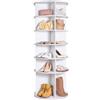 VEVOR Scarpiera Girevole 6 Livelli Torre Espositore per Scarpe Girevole a 360°