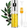PORTENTUM Spruzzatore Olio Spray Premium per Cucina e Friggitrice ad Aria 100ml Spray Olio Cucina Antigoccia, Oliera di Vetro con Dispenser Accessori Friggitrice Senza Olio