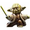 Joy Toy Fighting Yoda Figura con Testo May The Force be with You, Argilla, Multicolore, 6x6x10,5 cm