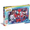 Clementoni - 28527 - Supercolor Puzzle - Marvel Spidey And His Amazing Friends - 24 Maxi Pezzi - Puzzle Bambini 3 Anni, Puzzle Cartoni Animati, Made In Italy