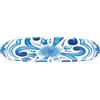 GUZZINI Vassoio Rettangolare Piccolo Decoro Blues 39,5 x 16,5 x2,5 Cm Melamina Table Decor