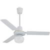Zephir ZFS8093 Ventilatore da Soffitto in Metallo con Lampada, Bianco