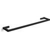 Lineabeta Porta asciugamani Grela in acciaio nero opaco L.60 cm