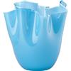 VENINI VASO FAZZOLETTO OPALINO D.20 CM ACQUAMARE INTERNO ACQUAMARE H.24 CM FO370002000O0PN