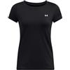 UNDER ARMOUR MAGLIA A MANICHE CORTE HEATGEAR ARMOUR BLACK DONNA