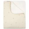 Bamboom Coperta Lettino Neonato con Lato in Peluche 140x100cm - Fishes
