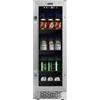 Whynter BBR-638SB - Frigorifero e refrigeratore da incasso per bevande da 12 pollici, Frigorifero con porta in vetro, 2,0 piedi cubi, acciaio inossidabile, capacità 75, lattina
