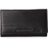 Pierre Cardin Portafoglio da donna 100% Vera Pelle. Prodotto artigianale. Prodotto Fashion 455-131 Nero 16x9,5x3 cm