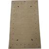 WAWA TEPPICH Tappeto orientale Gabbeh realizzato a Fatto a Mano in 100% lana tessuto a Fatto a Mano, 90 x 160 cm, beige T1