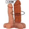 VIRILXL Estensore del pene marrone sevencreations con dildo realistico cavo