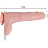 BAILE Dildo realistico vibrante con eiaculazione con ventosa