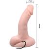 BAILE Dildo realistico vibrante con funzione rotante con ventosa