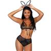 LEG AVENUE Sexy set donna tre pezzi da coniglietta taglia unica