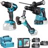 MAKITA Set Elettroutensili Makita DLX3119TJ 18V 5Ah