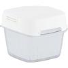 CARE + PROTECT Contenitore alimenti filtro carbone, 1.6 L - Bianco | Mantiene freschi frutta e verdura più a lungo; riduce sprechi; contenitore ventilato con inserto; coperchio ermetico; BPA fre