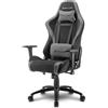 Sharkoon Sharkoon SKILLER SGS2 Sedia da gaming per PC Seduta imbottita Nero, Grigio (Sharkoon Skiller SGS2 - stol - tekstil) 4044951020164