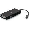 C2G C2G Adattatore multiporta USB-C, adattatore video 4 in 1 con HDMI, DisplayPort, DVI e VGA - 4K 60 Hz (USB-C Multiport Adapter HDMIDVIVGADP [Lifetime warranty]) 54454