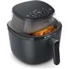 Philips Airfryer Serie 3000 6.2L, Finestra di Cottura, Friggitrice ad aria 16-in-1, Tecnologia RapidAir Plus, Rimozione Grassi, App Ricette HomeID, Facile da Pulire (NA340/00)