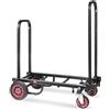 Pyle Carrello con Ruote Portatutto, Carrello Portapacchi Pieghevole e Robusto 8-in-1, Carrello Portapacchi con Ruote R-Trac, Espandibile da 64,14 cm a 102,24 cm, PKEQ38